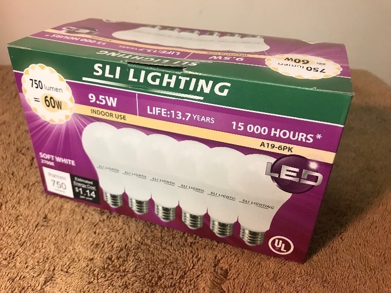 lot 455 image: Case of six LED standard lightbulb