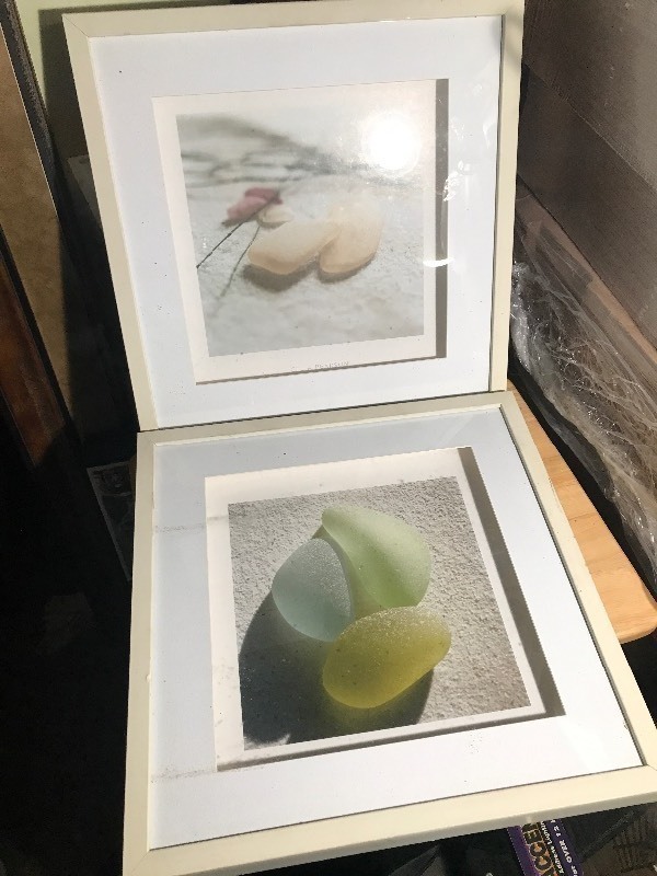 lot 591 image: Two nice shadowbox style frames use for your own creativity or as is