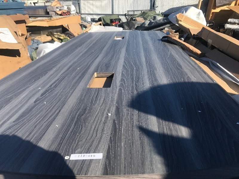 lot 626 image: New 4 x 8 table top as pictured with the great work table cover a table in your shop nice material use your imagination