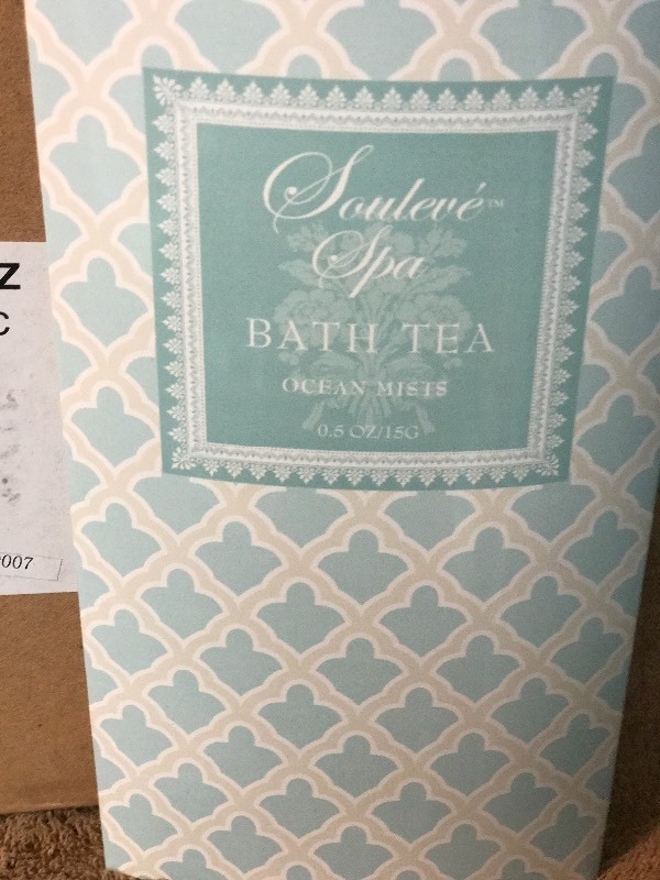 lot 669 image: Case of 12 bath tea additives