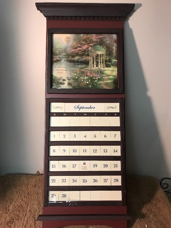 lot 694 image: Unique calendar change every month add your own picture to top very nice great gift