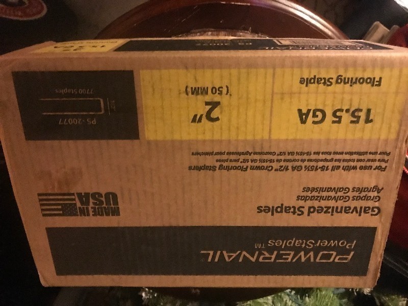 lot 77 image: Large case of floor staples large bulk box high dollar