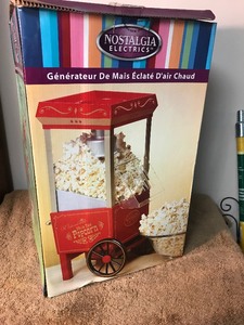 lot 276 image: Counter top popcorn cart as picture