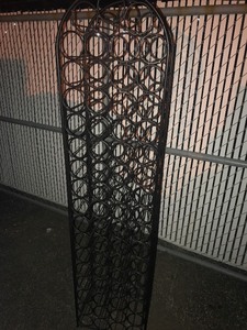 lot 729 image: Very nice 6 foot wine rack holds 65 bottles