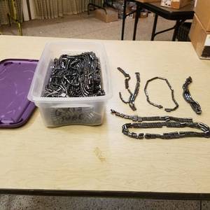 lot 23 image: tote full of 6 by 12 stranded tube magnetic jewelry beads