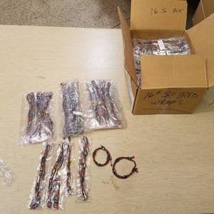 lot 26 image: case of 16 inch red bracelet wraps - magnetic