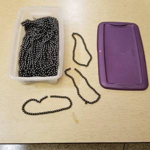 lot 30 image: tote full of stranded 8 mm magnetic jewelry beads