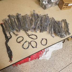 lot 55 image: large assortment of magnetic bracelets wraps