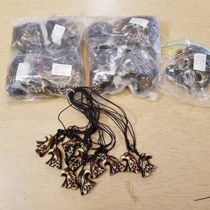 lot 91 image: approximately 120 necklaces - eagle