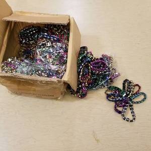 lot 113 image: case of 500 hematite bracelets - 10 assorted colors