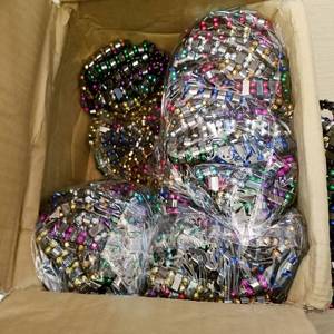 lot 116 image: 500 Hematite bracelets - 10 assorted colors