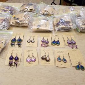lot 126 image: over 240 pair of handcrafted earrings