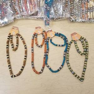 lot 205 image: approximately 60 Island life necklace and bracelet combo