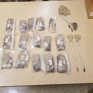 lot 211 image: Approximately 190 colonial crafts chokers