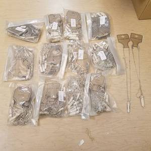 lot 217 image: approximately 150 howlite Colonial crafts chokers