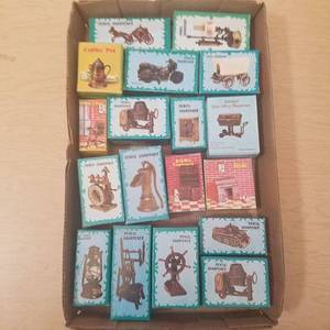 lot 257 image: 18 assorted antique finished die-cast miniature pencil sharpeners