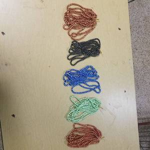 lot 2004 image: beaded necklaces - assorted colors - over 35 necklaces