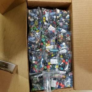 lot 2030 image: assorted glass beads approximately 60 bags