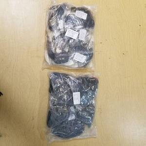 lot 2050 image: poly resin necklaces - dragon and cross design - approximately 100 pieces