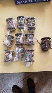 lot 2086 image: 10 packages of chain glass link - 3 meter