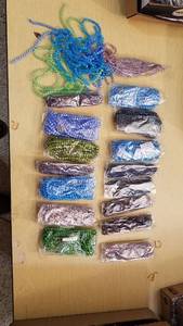 lot 2089 image: assorted cateye stranded beads