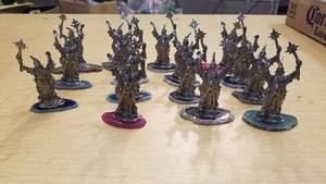 lot 2095 image: assorted wizard figurines