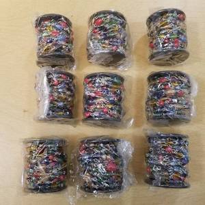 lot 2099 image: chain glass link - (9) 3 packages