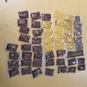 lot 2140 image: approximately 50 bags of jewelry beads