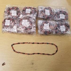 lot 2144 image: approx 48 beaded strands - 21 inch strands