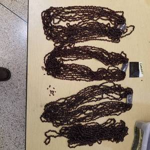 lot 2166 image: approximately 40 beaded strands - garnet