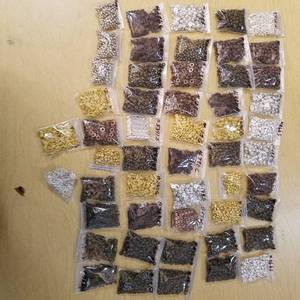 lot 2175 image: approximately 50 bags of assorted jewelry beads