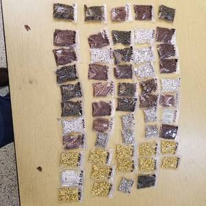 lot 2180 image: approximately 50 bags of assorted jewelry beads