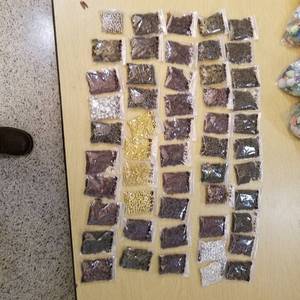 lot 2184 image: approximately 50 bags of jewelry beads - assorted shapes and sizes