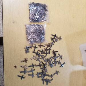 lot 2186 image: approximately 150 cross-shaped pendants