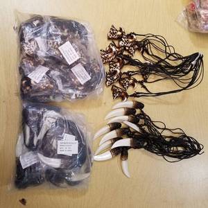 lot 2191 image: approximately 100 necklaces - eagle