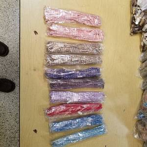 lot 2208 image: 10 bags of assorted beaded strands - approximately 10 strands per bag