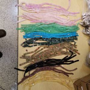 lot 2214 image: approximately 50 beaded strands - assorted colors