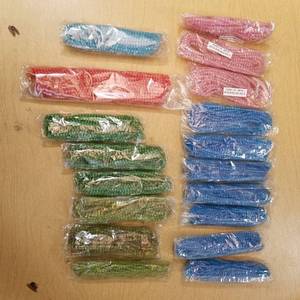 lot 2259 image: approximately 18 packages of beaded strands - 16 in- assorted colors