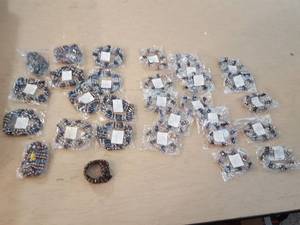 lot 2289 image: approximately 25 strands magnetic beads - assorted colors - 21 in  36 in