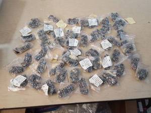 lot 2294 image: approximately 50 magnetic bead strands - 36 in