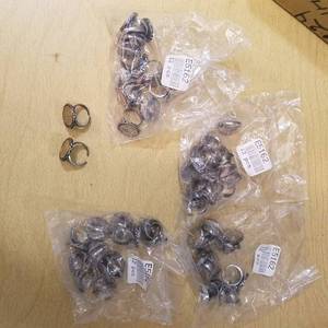 lot 2134 image: approximately 48 rings with dimes in them