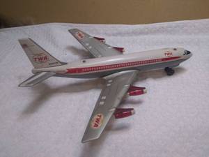 lot 11257 image: Marx Boeing Superjet TWA toy with video