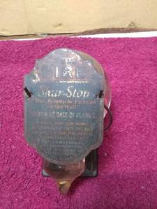 lot 11311 image: Antique Shur-Stop Glass Grenade Fire Extinguisher USA Automatic Fireman