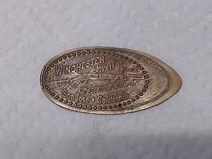 lot 11339 image: Winchester Mystery House Pressed US Penny