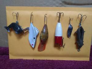 lot 11348 image: Vintage Fishing Lures Lot #8