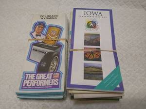 lot 11393 image: Lot of 40 Vintage Road Maps #3