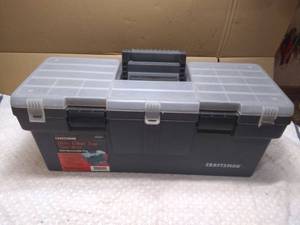 lot 11413 image: Craftsman 26  Clear Top Tool Box