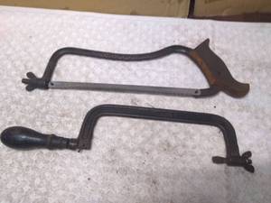 lot 11440 image: Pair of Vintage Butchers Hack Saws
