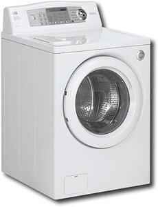 lot 3540 image: LG Electronics - 3.7 Cu. Ft. Front-Loading 5-Speed Washer - White