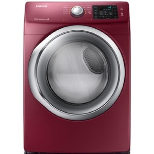 lot 3506 image: Samsung 7.5-cu ft Stackable Electric Dryer (Merlot)